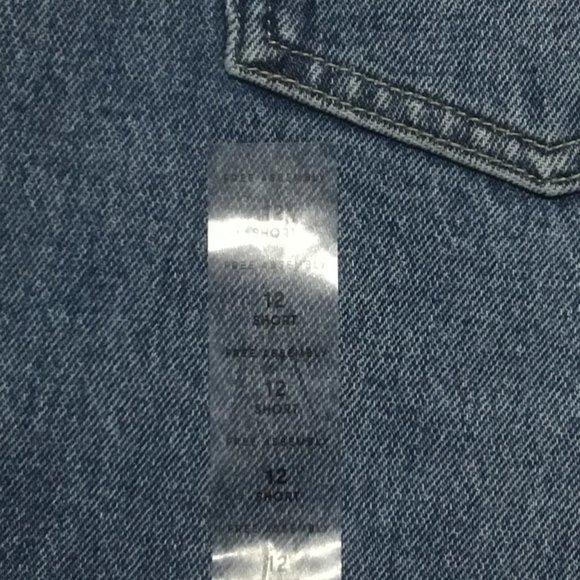 Mom Jeans-Retro 90's Straight Leg High Rise-12 Short - Picture 5 of 9